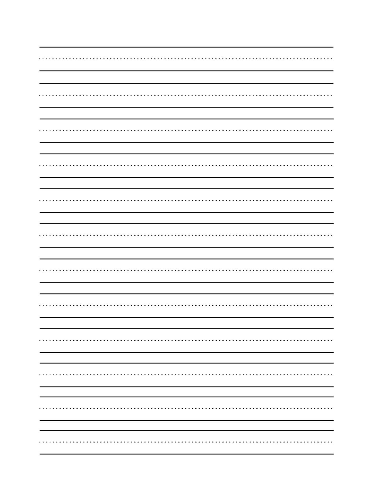 1st Grade Blank Writing Paper